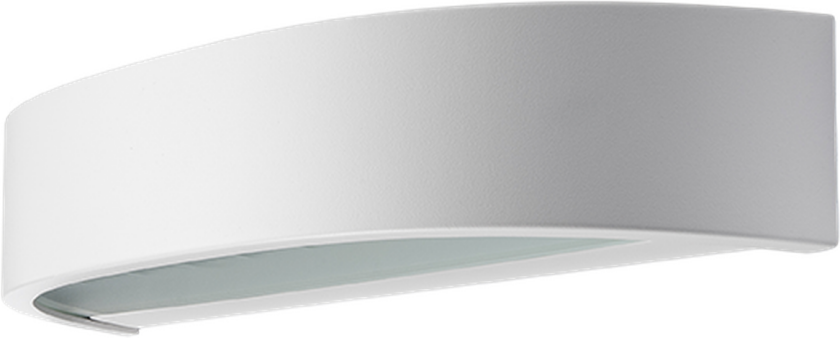 Curve direct vegglampe ned 10W 2700 Kelvin dimbar IP65 - Hvit - Hvit