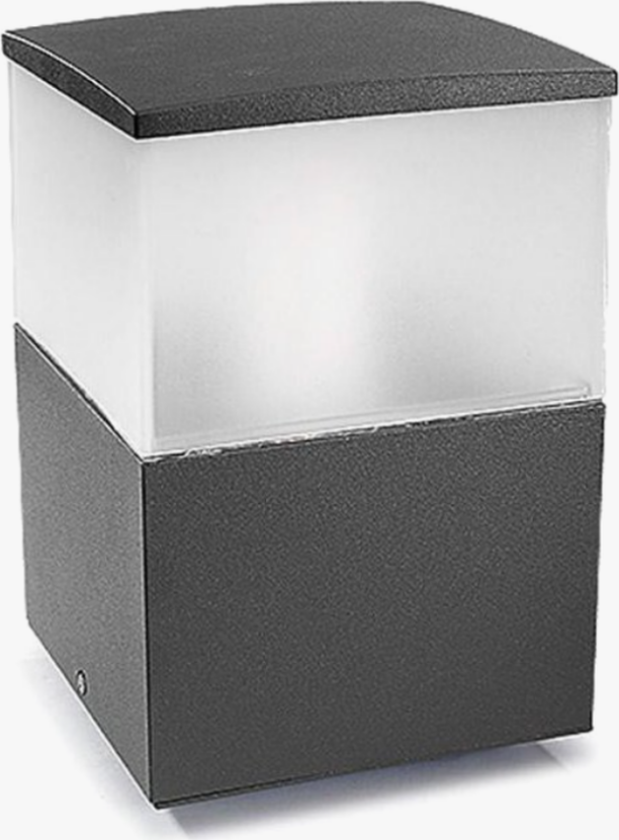 Cubik pullert/portstolpe stor - Mørk grå - Grå