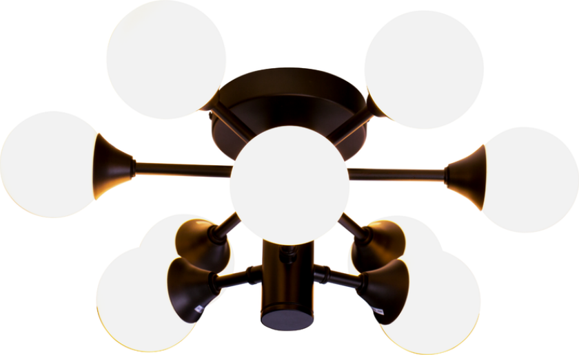 Cosmos taklampe IP44 - Svart/Hvit