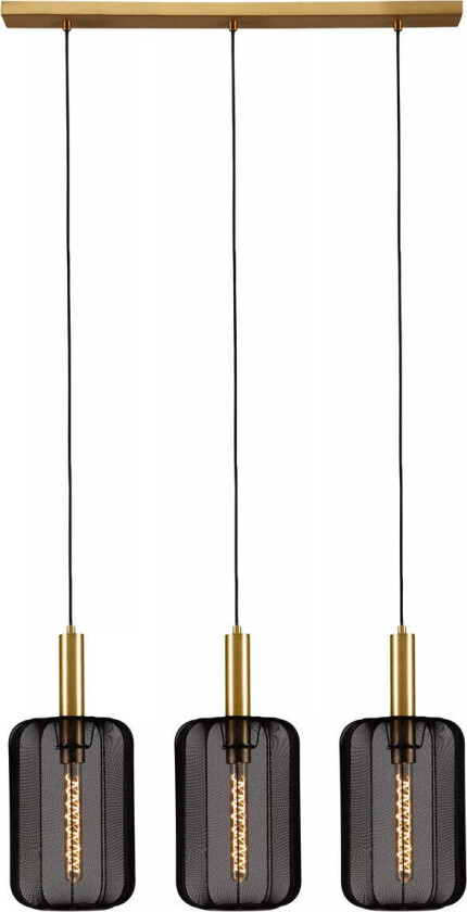 Corina takpendel 3-lys - Svart