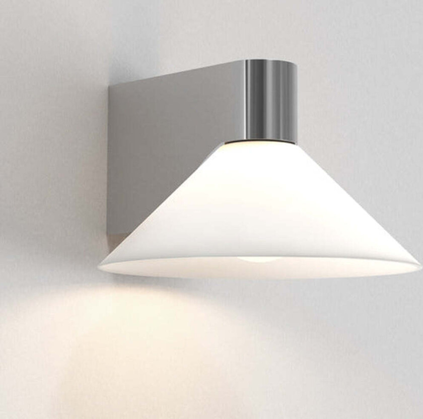 Conic vegglampe IP44 - Krom