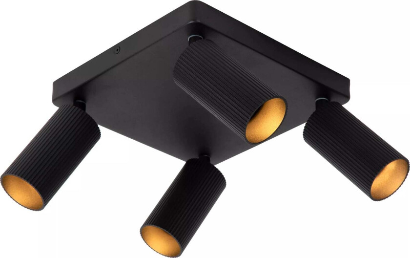 Clubs takspot 4-lys - Svart - Svart