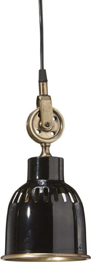 Cleveland takpendel 14 cm - Svart/Antikkmessing - Svart / Messing