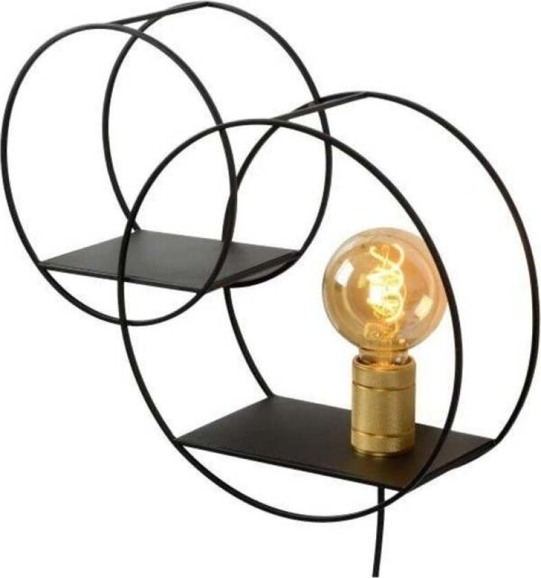 Circle vegglampe - Svart