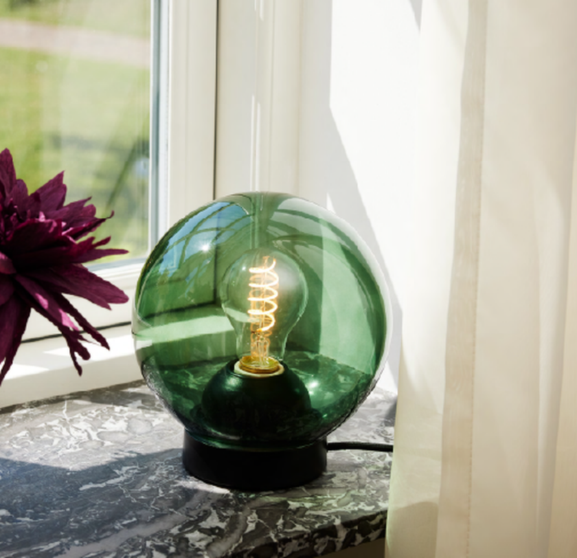 Bubbles bordlampe 18 cm - Grønn - Grønn