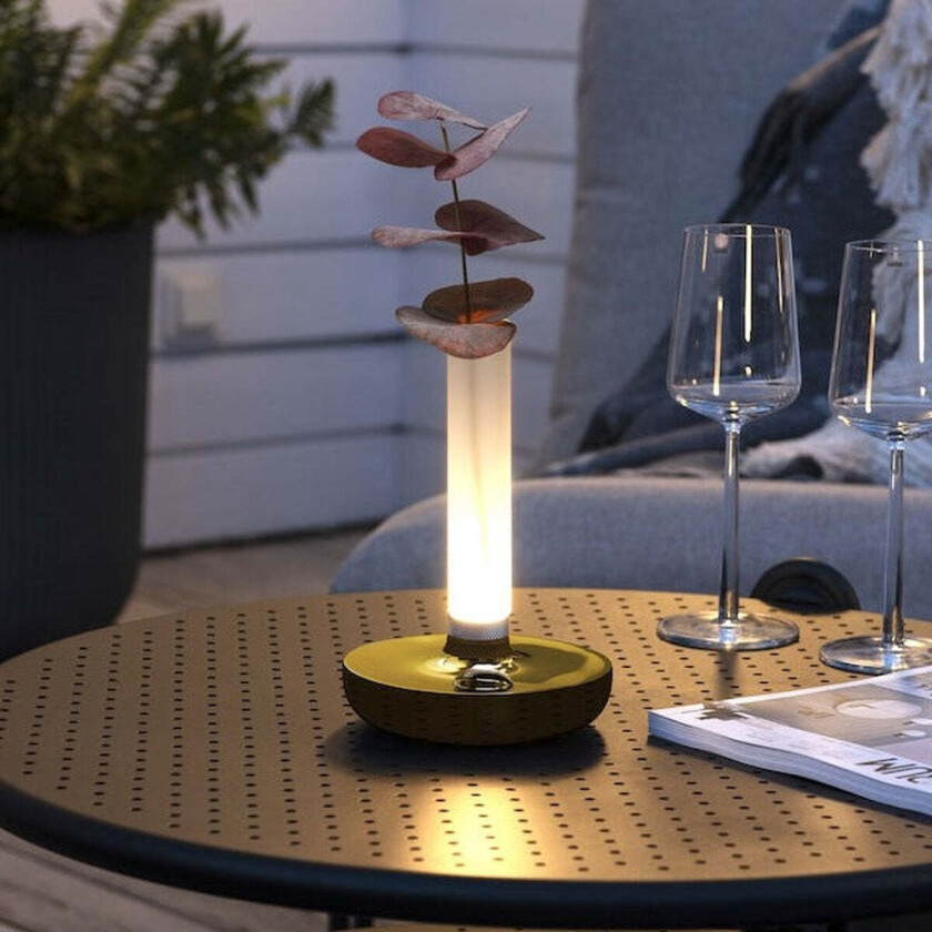 Biarritz oppladbar bordlampe 1800/2700/4000K IP54 Dimbar - Svart - Svart