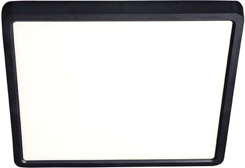 Astor taklampe 30x30 cm 2800K 24W 3-step dim - Svart - Svart