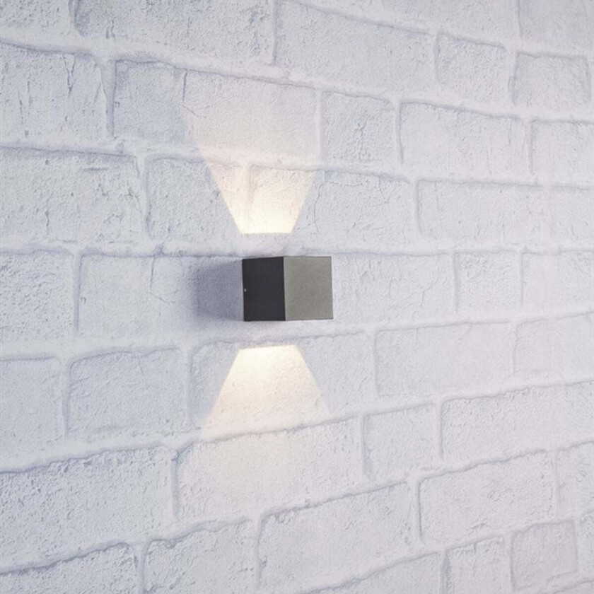 Argos vegglampe opp/ned 4 Watt 3000 Kelvin - Mørk grå - Grå - Grå