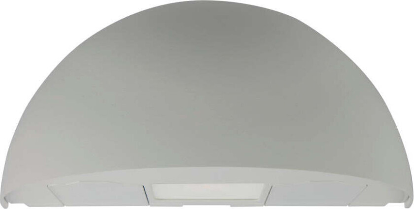 Arc vegglampe 7W 3000 Kelvin utendørs IP65 m/stikkontakt - Grå