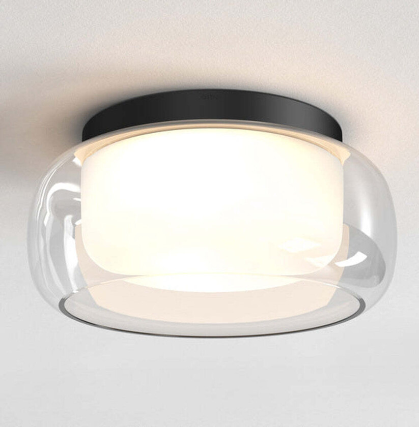 Aquina 360 taklampe IP44 E27 - Matt Svart