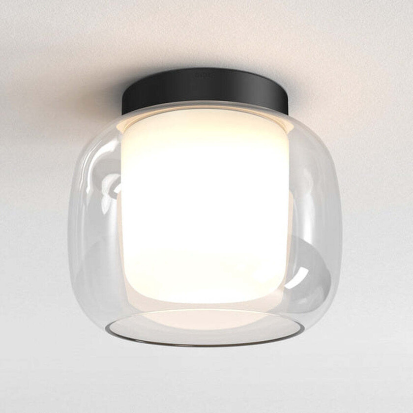 Aquina 240 taklampe IP44 E27 - Matt Svart
