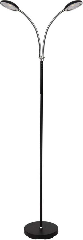 Alfredo gulvlampe 130 cm dimbar - Svart - Svart