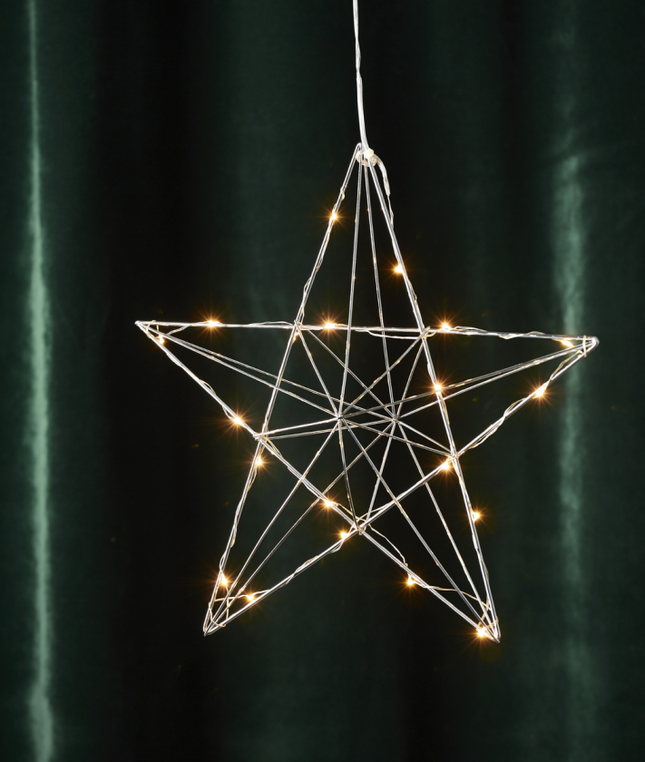 Adventsstjerne Line - krom - Krom