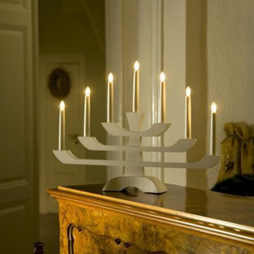 Adventsstake 2531 - Hvit - Hvit