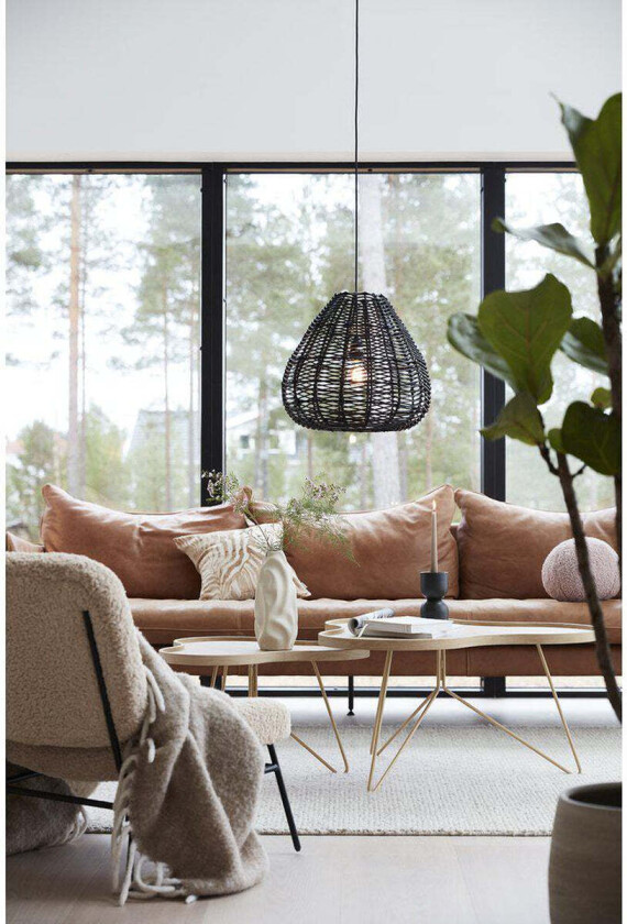 Adelle takpendel 43 cm - Svart - Svart