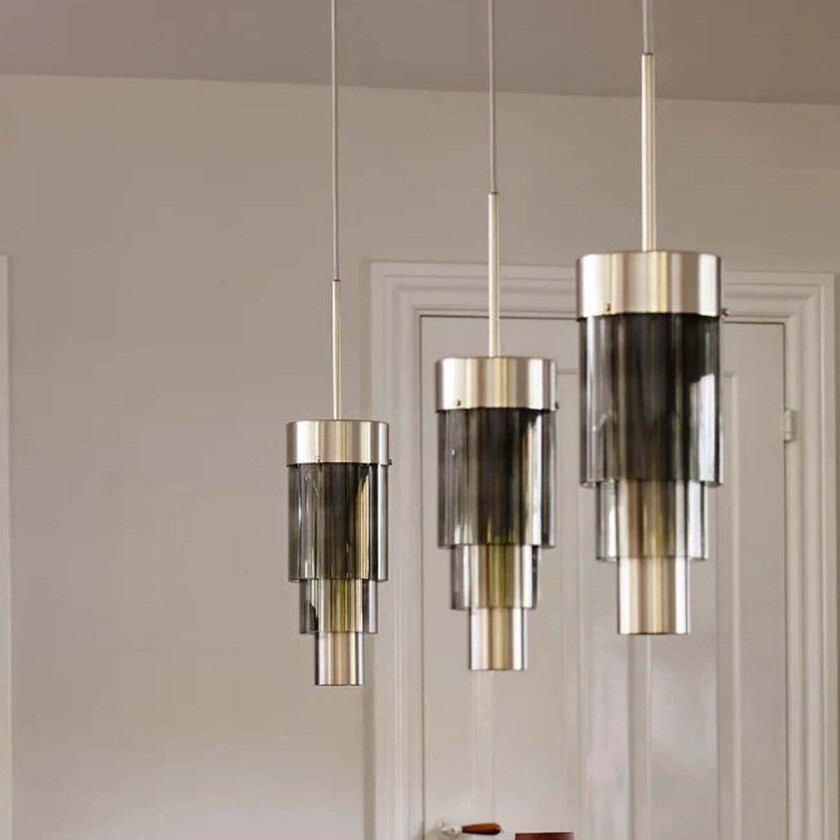 A-Spire takpendel - Krom røykfarget