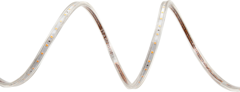 230V LED-Strip 9,2W 3000K IP65 Dimbar m/støpsel - 10 meter - Hvit