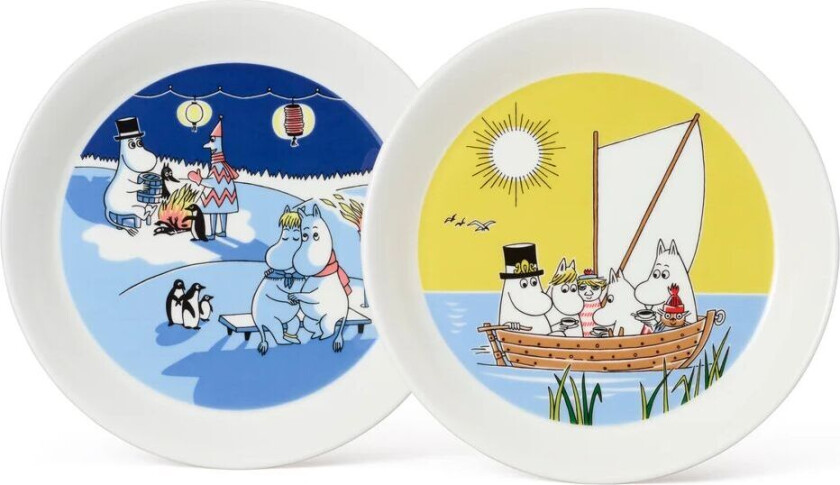 Bilde av Moomin plate Bonfire & Sailing 2 parts 19 cm