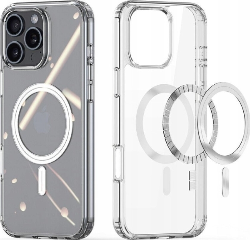 Clin Mag-Deksel Med Magsafe Til Iphone 16 Pro - Gjennomsiktig