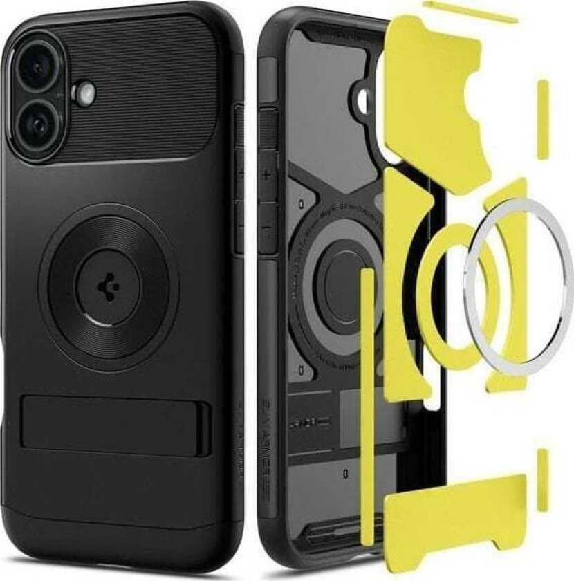 Slim Armor Mag Iphone 16 6.1" Magsafe Black/Black Acs08227