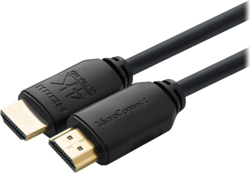 Microconnect - High Speed - Hdmi-Kabel Med Ethernet - Hdmi Hann Til Hdmi Hann - 50 Cm - Trippel Beskyttelse - Svart - Innendørs, Støtte For Dolby Tru