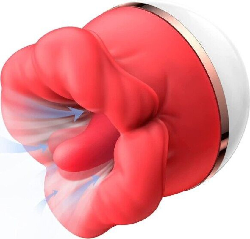 Nsf 3D Sug Vibrator Rose Tunge Slikking Nipple Vagina Hunn Klitoris Stimulator Bowjob Voksen Sex leker