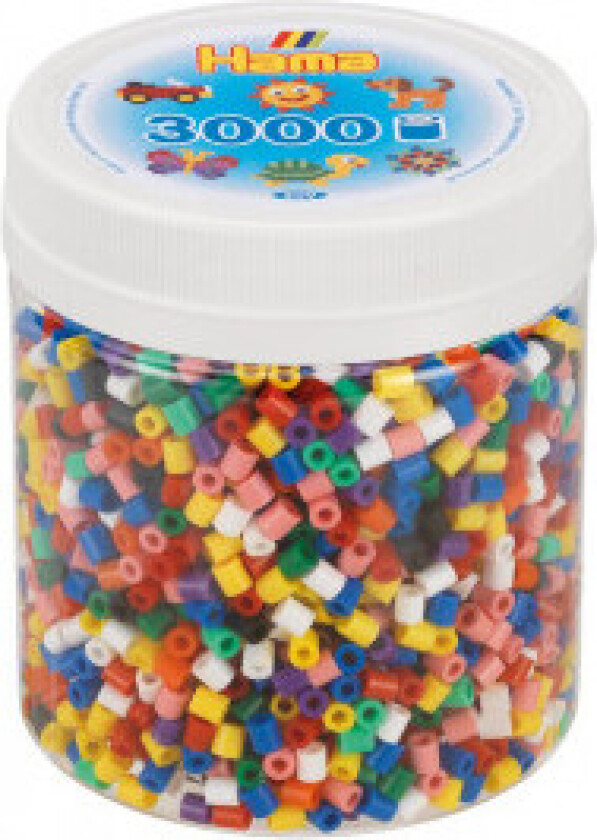 Midi Perlesett I Boks 3000 Perler - Klassisk Mix 00