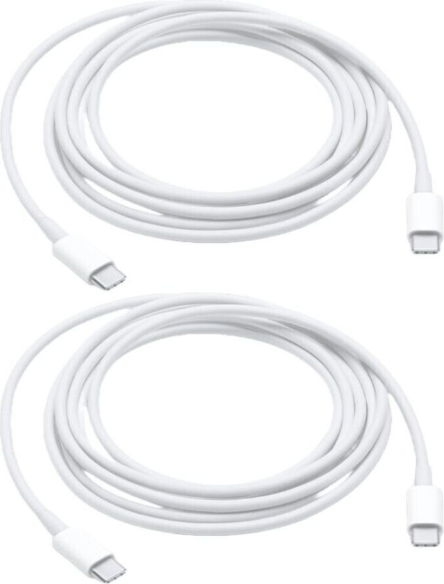 2x USB-C til USB-C Hurtigladekabel (2 m)