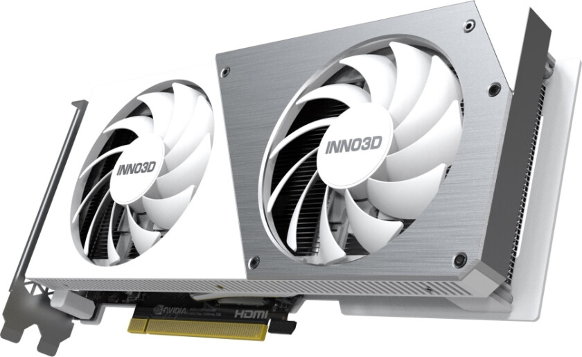 Inno3d Geforce Rtx 4060 Twin X2 Oc White - Grafikkort - Geforce Rtx 4060 - 8 Gb Gddr6 - Pcie 4.0 X8 - Hdmi, 3 X Displayport - Hvit - Boks