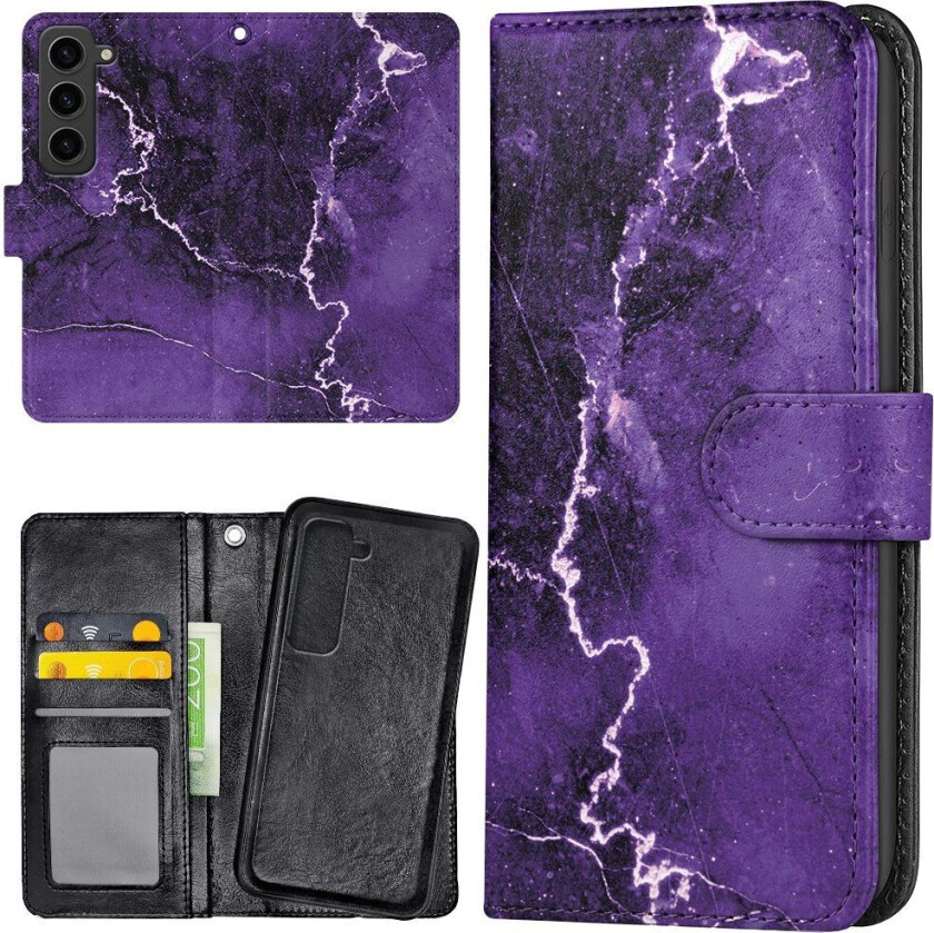 Samsung Galaxy S23 Plus - Lommebok Deksel Marmor