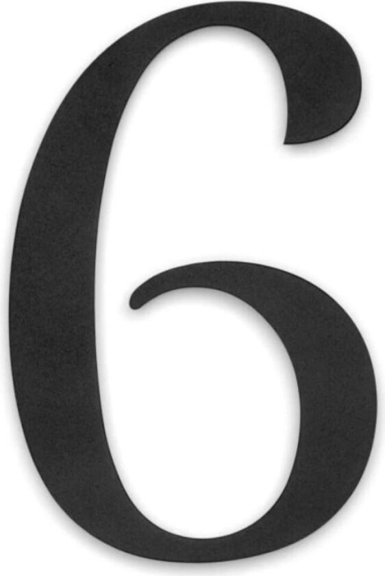 Husnummer 6 Century Sort 144 Mm Habo