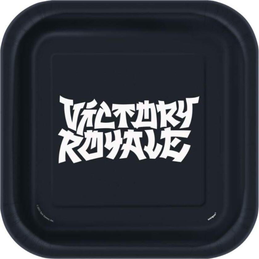 Papptallerken Fortnite -Victory Royale- 23cm pk/8