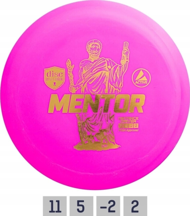 Pink Disc Golf Disc Distance Driver Mentor Active Pink