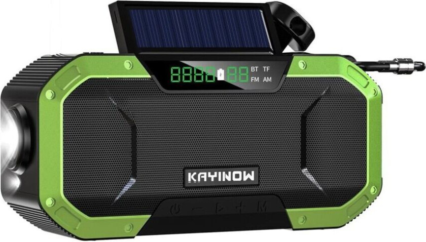 Vanntett veivradio Emergency Radio Solar Cell Radio 5000mAh