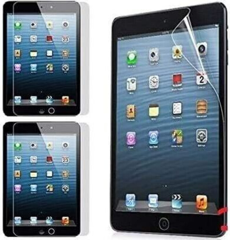 3x iPad Mini / Mini 2 / Mini 3 Beskyttelsesfilm mot riper