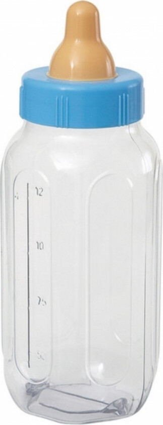 Tåteflaske, Blå -Stor- fyllbar, 27cm