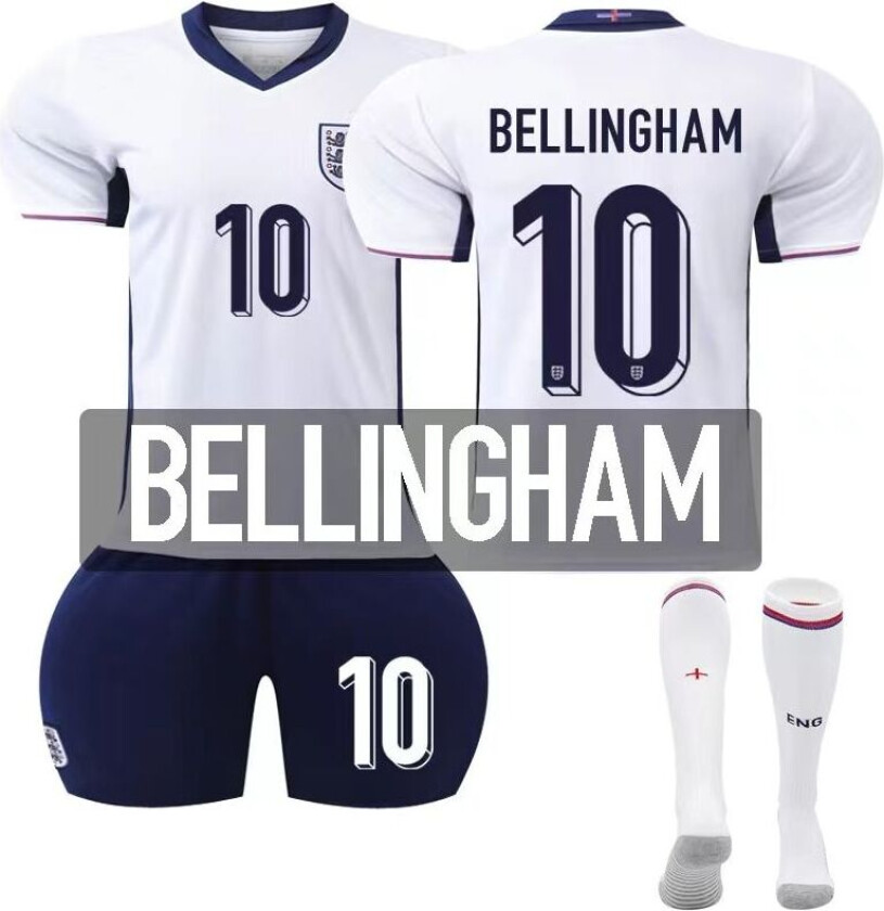 England-drakt Hjem Barnas fotballdrakt Nr. 10 Bellingham
