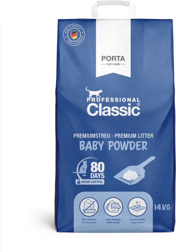 Kattesand med Babypudderduft - 14 kg