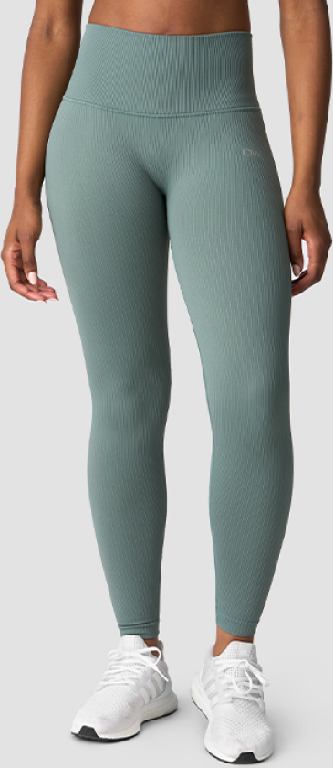 Ribbed Define Seamless Pocket Tights, Racing Green