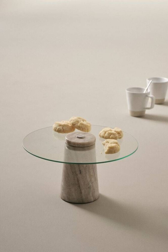 FRANCINE serveringsfat diameter 30 cm Greige/Glass