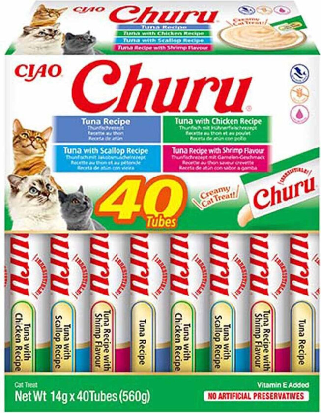 CHURU - Tuna/Seafood Varieties 40St - (798.5162)