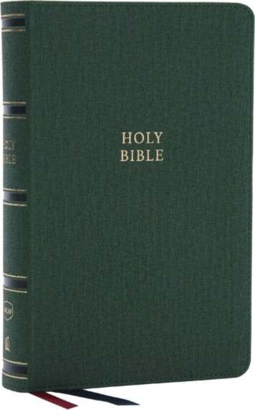 NKJV, Single-Column Reference Bible, Verse-by-verse, Green Leathersoft, Red Letter, Comfort Print av Thomas Nelson