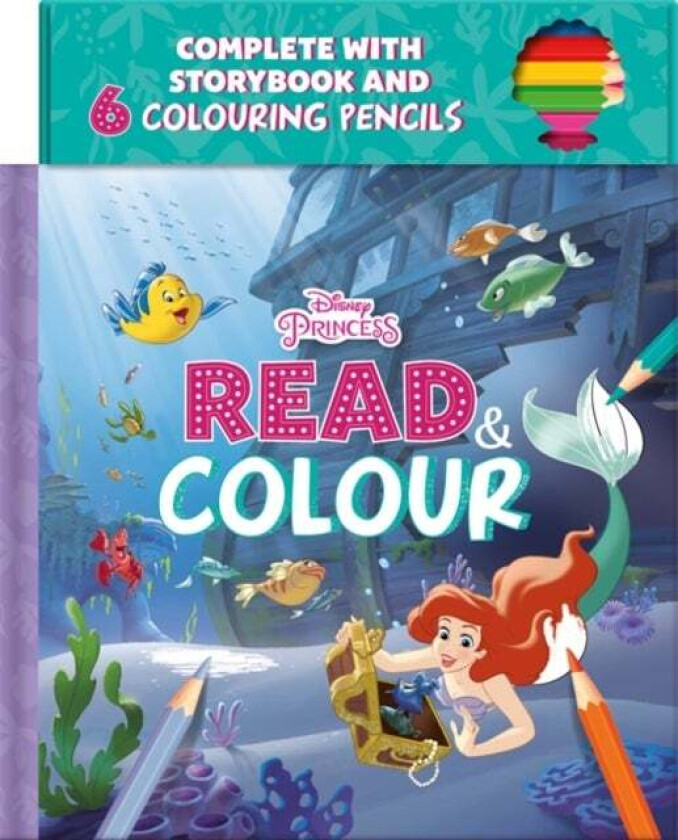 Disney Princess Ariel: Read & Colour av Walt Disney