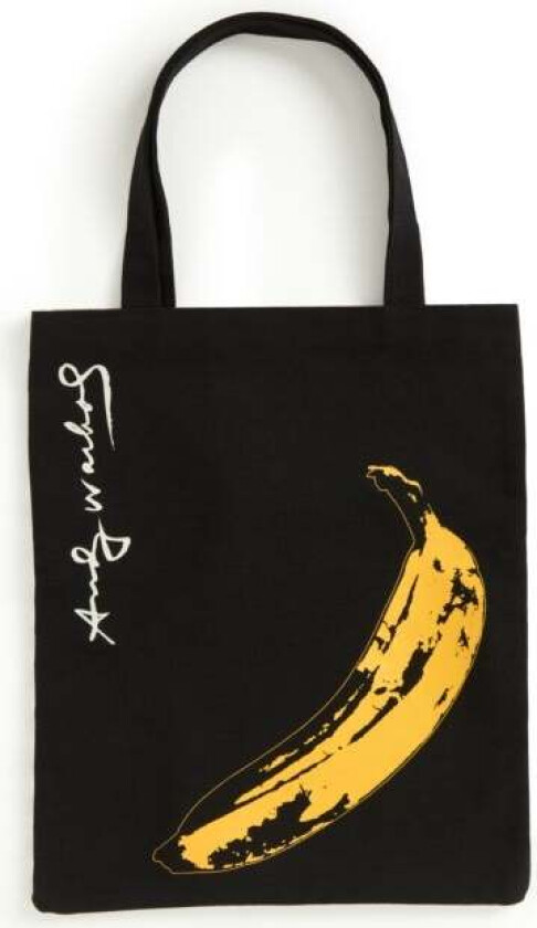 Warhol Banana Canvas Tote Bag - Black av Galison
