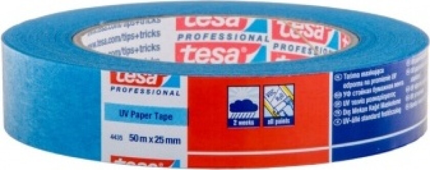 Profesjonell Maskeringstape Blå For Innsiden 28 Dager Og Utenfor 14 Dager 50M 25Mm 04435-00015-00