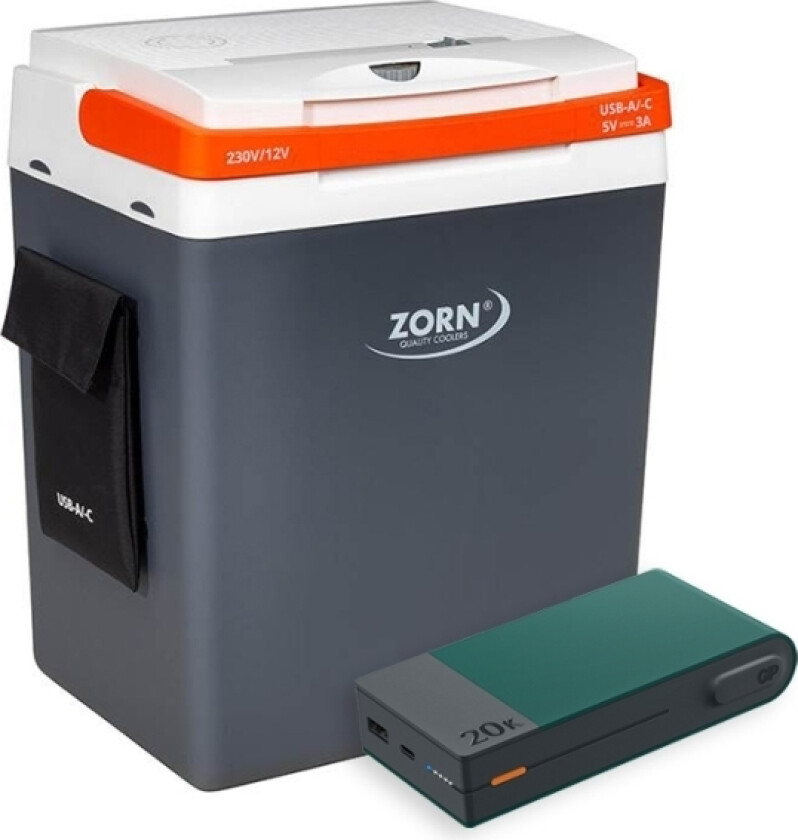 Zorn 30L Elektrisk Køleboks 12/230V Inkl. Powerbank