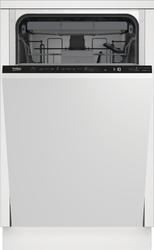 Bdis 38120Q, Fullstendig Innebygget, Slimline (45 Cm), Hvit, Sort, Knapper, Lcd