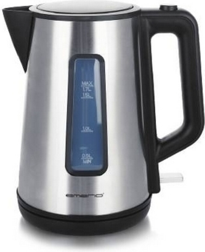 Wk-122829, 1,7 L, 2200 W, Sort, Rustfritt Stål, Vannivåindikator, Trådløs
