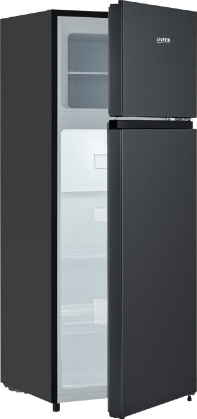 Dt 8762 - Kjøleskap/Fryser - Toppfryser - Bredde: 54.2 Cm - Dybde: 55 Cm - Høyde: 143.4 Cm - 206 Liter - Klasse E - Svart