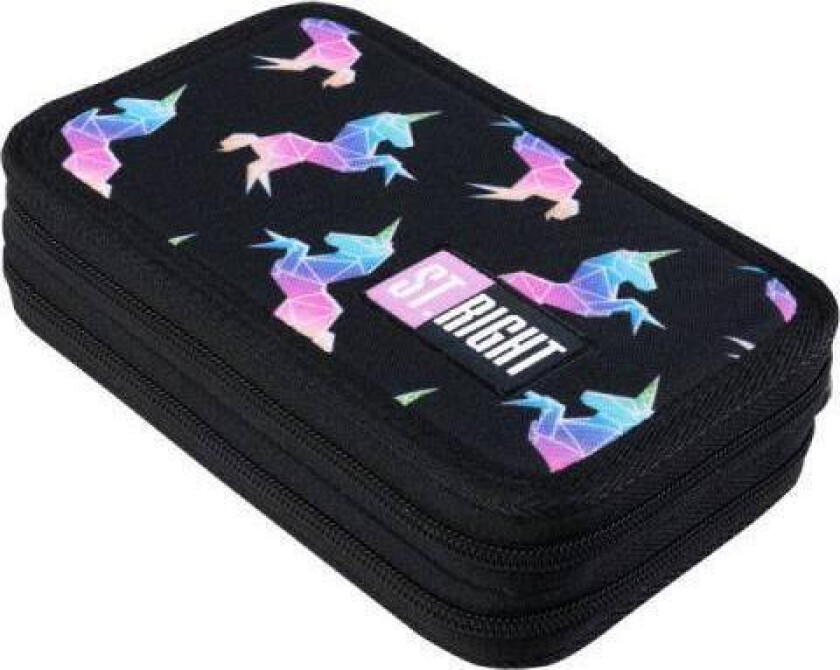 Majewski Pencil Case Double Pencil Case With Accessories Stright Pc-04 Rainbow Unicorns Mkmk Majewski